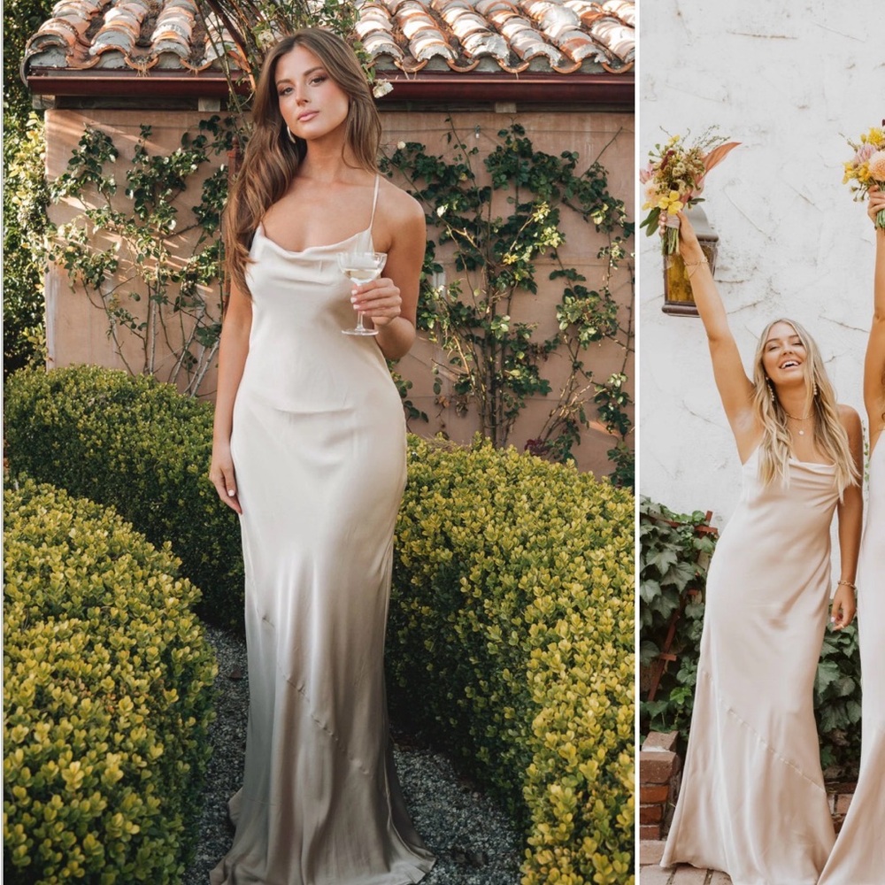 Show me your mumu Tuscany Dress in champagne
